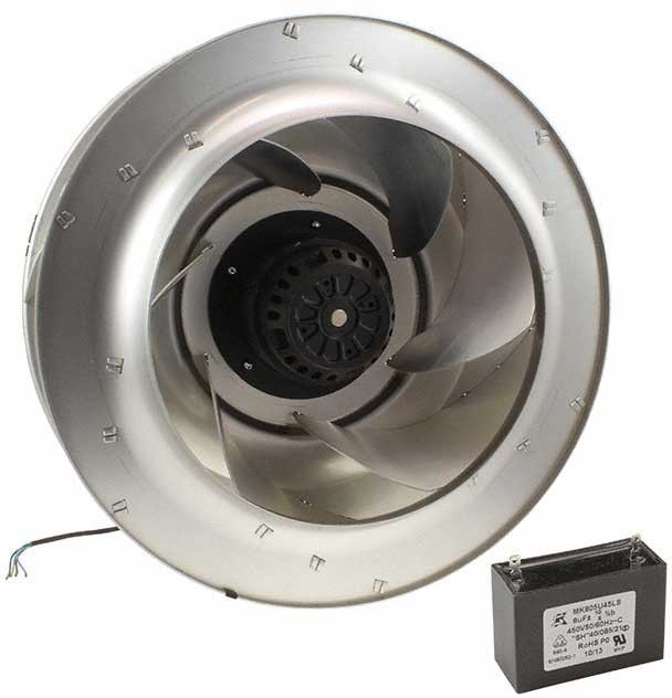 doc049845692 8008647211 UF360AAA12-H1C4A, Fan Motorized Impellers 115VAC Round - 360mm Dia Ball 1645.0 CFM (46.06m³/min) 4 Wire Leads Hirschmann — изображение 1