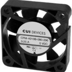 8008649473 CFM-4010B-050-195, Fan Tubeaxial 5VDC Square - 40mm L x 40mm H Ball 4.2 CFM (0.118m³/min) 2 Wire Leads Hirschmann