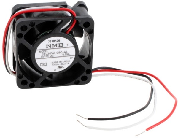 doc049850134 8008650779 04020VA-05Q-AL-00, Fan Tubeaxial 5VDC Square - 40mm L x 40mm H Ball 3 Wire Leads Hirschmann — изображение 1