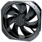 8008654594 OA280AP-22-1WB1869K, Fan Tubeaxial 230VAC Square - 280mm L x 280mm H Ball 1300.0 CFM (36.40m³/min) 2 Wire Leads Hirschmann
