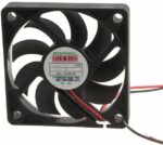 8008655649 MB6010M12B-RSR, Fan Tubeaxial 12VDC Square - 60mm L x 60mm H Ball 11.0 CFM (0.308m³/min) 2 Wire Leads Hirschmann