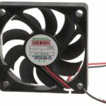 8008655649 MB6010M12B-RSR, Fan Tubeaxial 12VDC Square - 60mm L x 60mm H Ball 11.0 CFM (0.308m³/min) 2 Wire Leads Hirschmann