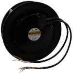 8008658616 9ADW1TS11P0M001, Fan Motorized Impellers 115VAC Round - 225mm Dia Ball 597.0 CFM (16.72m³/min) 4 Wire Leads Hirschmann