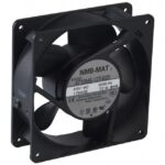 8008660225 4715MS-12T-B20-A00, Fan Tubeaxial 115VAC Square - 119mm L x 119mm H Ball 67.0 CFM (1.88m³/min) 2 Terminals Hirschmann
