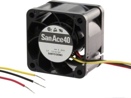 8005415130 109P0412H6D01, DC Fans DC Axial Fan, 40x40x20mm, 12VDC, Locked Rotor Sensor Hirschmann