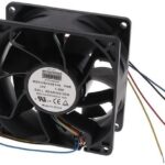 8005907339 MS9238H24B1+6-FHR-2EM, Fan Tubeaxial 24VDC Square - 92mm L x 92mm H Ball 166.7 CFM (4.67m³/min) 4 Wire Leads Hirschmann