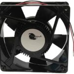 8008665129 17000300A, Fan Tubeaxial 12VDC Square - 127mm L x 127mm H Ball 192.0 CFM (5.38m³/min) 2 Wire Leads Hirschmann
