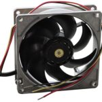 8008666921 9LG0912H4001, Fan Tubeaxial 12VDC Square - 92mm L x 92mm H Ball 48.7 CFM (1.36m³/min) 3 Wire Leads Hirschmann