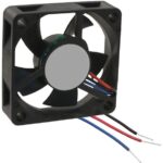 8008670815 AFB03512HA-AF00, Fan Tubeaxial 12VDC Square - 35mm L x 35mm H Ball 5.5 CFM (0.154m³/min) 3 Wire Leads Hirschmann