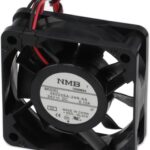 8008671230 06020SA-24N-AA-00, Fan Tubeaxial 24VDC Square - 60mm L x 60mm H Ball 20.5 CFM (0.574m³/min) 2 Wire Leads Hirschmann