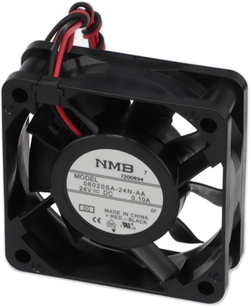 doc049866704 8008671230 06020SA-24N-AA-00, Fan Tubeaxial 24VDC Square - 60mm L x 60mm H Ball 20.5 CFM (0.574m³/min) 2 Wire Leads Hirschmann — изображение 1