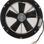 8008777055 W2D300-CD04-53, AC Fans AC Axial Fan, 397x397x101mm, 230VAC/400VAC, 2800RPM, Ball, 2x Lead Wires, IP44 Hirschmann