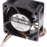 8008684816 9G0624P4S016, Fan Tubeaxial 24VDC Square - 60mm L x 60mm H Ball 4 Position Rectangular Connector Hirschmann