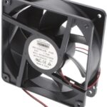 8008685929 MS1238E24B-FHR-2EM, Fan Tubeaxial 24VDC Square - 120mm L x 120mm H Ball 271.1 CFM (7.59m³/min) 2 Wire Leads Hirschmann