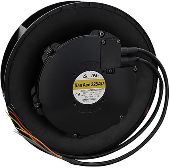 doc049883966 8008685948 9ADW1TS23P0H001, Fan Motorized Impellers 230VAC Round - 225mm Dia Ball 787.0 CFM (22.04m³/min) 4 Wire Leads Hirschmann — изображение 1