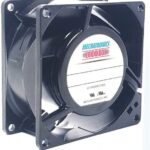 8008705678 UF80AM23-BTHR-F, Fan Tubeaxial 230VAC Square - 80mm L x 80mm H Ball 34.0 CFM (0.952m³/min) 2 Terminals Hirschmann