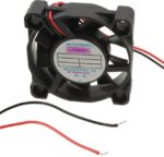 8008706038 G4010E12B-RSR, Fan Tubeaxial 12VDC Square - 40mm L x 40mm H Ball 11.0 CFM (0.308m³/min) 2 Wire Leads Hirschmann