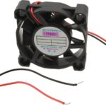 8008706038 G4010E12B-RSR, Fan Tubeaxial 12VDC Square - 40mm L x 40mm H Ball 11.0 CFM (0.308m³/min) 2 Wire Leads Hirschmann