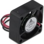 8008706178 ASB02505MA-A, Fan Tubeaxial 5VDC Square - 25mm L x 25mm H Sleeve 1.6 CFM (0.045m³/min) 2 Wire Leads Hirschmann