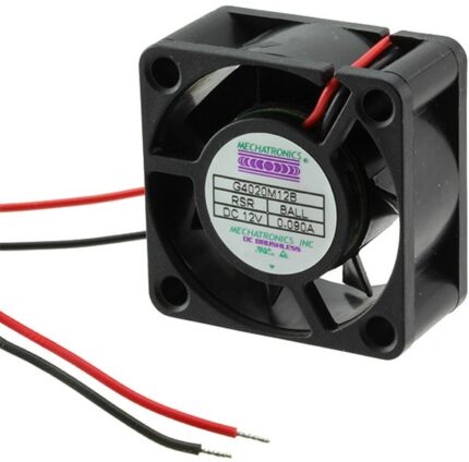 8008707964 G4020H12B-RSR, Fan Tubeaxial 12VDC Square - 40mm L x 40mm H Ball 11.0 CFM (0.308m³/min) 2 Wire Leads Hirschmann