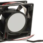8008708153 19032397A, Fan Tubeaxial 24VDC Square - 80mm L x 80mm H Ball 34.0 CFM (0.952m³/min) 2 Wire Leads Hirschmann