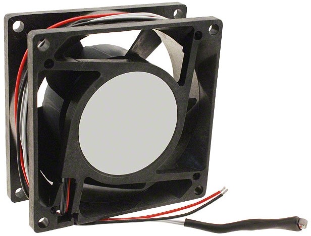 doc049895185 8008708153 19032397A, Fan Tubeaxial 24VDC Square - 80mm L x 80mm H Ball 34.0 CFM (0.952m³/min) 2 Wire Leads Hirschmann — изображение 1