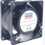 8008712326 UF80AM12-BTHR-F, Fan Tubeaxial 115VAC Square - 80mm L x 80mm H Ball 34.0 CFM (0.952m³/min) 2 Terminals Hirschmann
