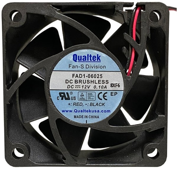 doc049905333 8008716129 FAD1-06025DBJW12-A, Fan Tubeaxial 24VDC Square - 60mm L x 60mm H Ball 26.1 CFM (0.731m³/min) 2 Wire Leads Hirschmann — изображение 1