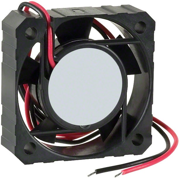 doc049948095 8019861291 F412R-12MB, Fan Tubeaxial 12VDC Square - 41mm L x 41mm H 1 Ball/1 Sleeve 5.3 CFM (0.148m³/min) 2 Wire Leads Hirschmann — изображение 1