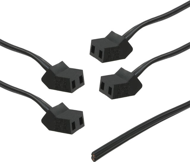 doc049948720 8019900673 C45-4DC-24, Fan Power Cord Fan Terminal Receptacle 45° (4) 12.0" (304.8mm) Open Wires Hirschmann — изображение 1