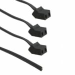 8019901053 C45-3DC-24, Fan Power Cord Fan Terminal Receptacle 45° (3) 12.0" (304.8mm) Open Wires Hirschmann