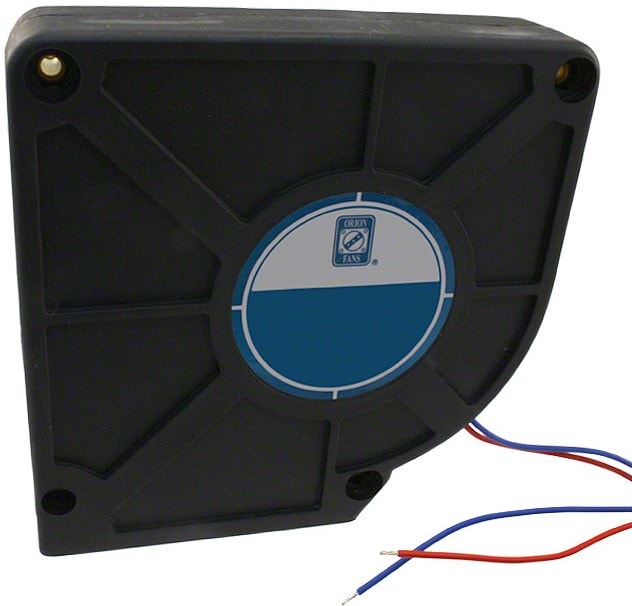 doc049949435 8020347103 ODB600-12LB, Fan Blower 12VDC Square/Rounded - 120.5mm L x 120.5mm H Ball 20.0 CFM (0.560m³/min) 2 Wire Leads Hirschmann — изображение 1