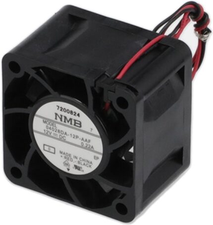 8027298033 04028DA-12P-AAF-0, Fan Tubeaxial 12VDC Square - 40mm L x 40mm H Ball 13.1 CFM (0.367m³/min) 2 Wire Leads Hirschmann