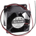 8022506455 9G0624G1021, DC Fans DC Axial Fan, 60x60x38mm, 24VDC, High Performance, Ribless, Ball, 2x Lead Wires Hirschmann
