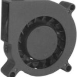 8033816895 DB0601512U2B-2T0, Fan Blower 12VDC Square/Rounded - 60mm L x 60mm H Ball 4.6 CFM (0.129m³/min) 2 Wire Leads Hirschmann