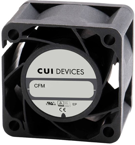 doc049984968 8033818596 CFM-4028BG-1200-568-22, Fan Tubeaxial 12VDC Square - 40mm L x 40mm H Ball 24.4 CFM (0.683m³/min) 4 Wire Leads Hirschmann — изображение 1