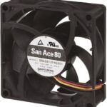 8033830772 9RA0812M40011, Fan Tubeaxial 12VDC Square - 80mm L x 80mm H Ball 26.1 CFM (0.731m³/min) 3 Wire Leads Hirschmann