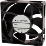 8034044411 CFM-8038BF-1150-662-22, Fan Tubeaxial 12VDC Square - 80mm L x 80mm H Ball 114.3 CFM (3.20m³/min) 4 Wire Leads Hirschmann