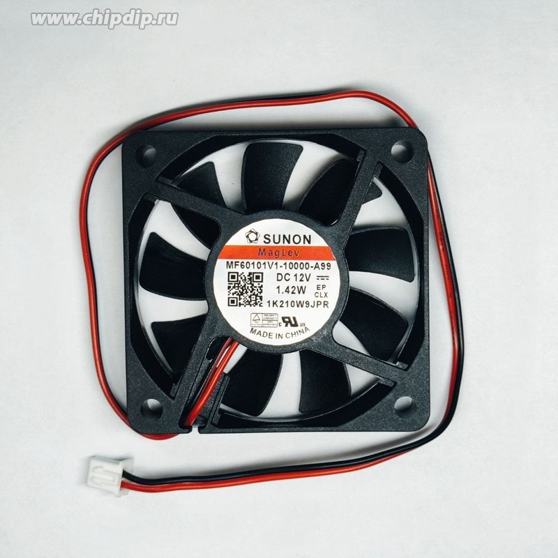 doc049997279 8034824007 Вентилятор Sunon MF60101V1-10000-A99 12V DC 1.42W 60X10 2pin Hirschmann — изображение 1