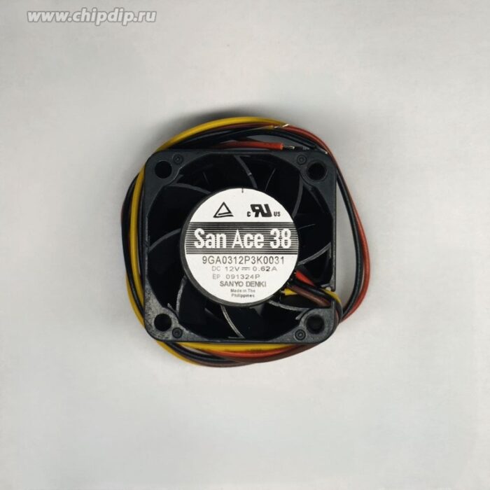 8035597274 Вентилятор Sanyo Denki San Ace 38 9GA0312P3K0031 12V DC 0.62A 38X28 4pin () Hirschmann — изображение 2