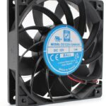 8033938251 OD1225-24HBVXE10A, Fan Tubeaxial 24VDC Square - 120mm L x 120mm H Ball 158.7 CFM (4.49m³/min) 4 Wire Leads Hirschmann