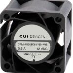 8033908458 CFM-4020BG-1185-523-20, Fan Tubeaxial 12VDC Square - 40mm L x 40mm H Ball 22.5 CFM (0.630m³/min) 3 Wire Leads Hirschmann