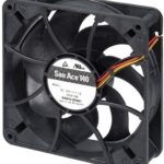 8024468828 9RA1412S1001, DC Fans Fan, 140x140x38mm, 12VDC, Low Noise, High Performance, Low Power, Ribbed, Tach Hirschmann