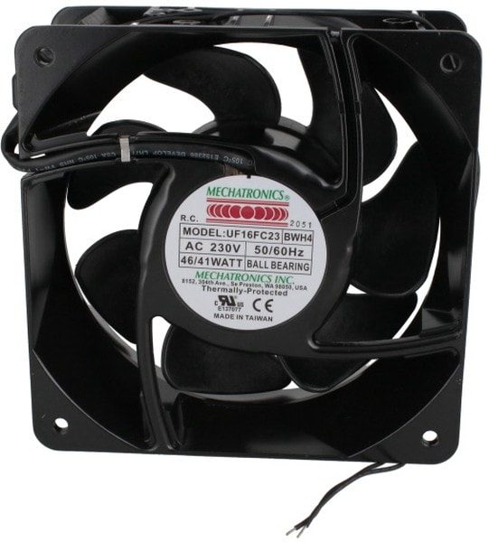 doc050014464 8033828683 UF16FC23-BWHR4, Fan Tubeaxial 230VAC Square - 160mm L x 160mm H Ball 265.0 CFM (7.42m³/min) 2 Wire Leads Hirschmann — изображение 1