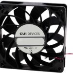8034063789 CFM-A225BF-158-597-22, Fan Tubeaxial 12VDC Square - 120mm L x 120mm H Ball 185.5 CFM (5.19m³/min) 4 Wire Leads Hirschmann
