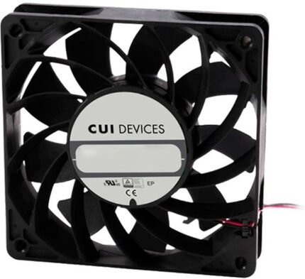 8034063789 CFM-A225BF-158-597-22, Fan Tubeaxial 12VDC Square - 120mm L x 120mm H Ball 185.5 CFM (5.19m³/min) 4 Wire Leads Hirschmann