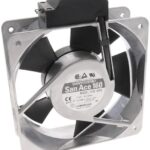8006095576 109-604, Fan Tubeaxial 115VAC Square - 160mm L x 160mm H Ball 300.4 CFM (8.41m³/min) 2 Terminals Hirschmann