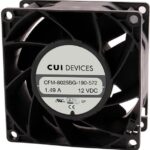 8033928893 CFM-8025BG-180-546-20, Fan Tubeaxial 12VDC Square - 80mm L x 80mm H Ball 82.7 CFM (2.32m³/min) 3 Wire Leads Hirschmann