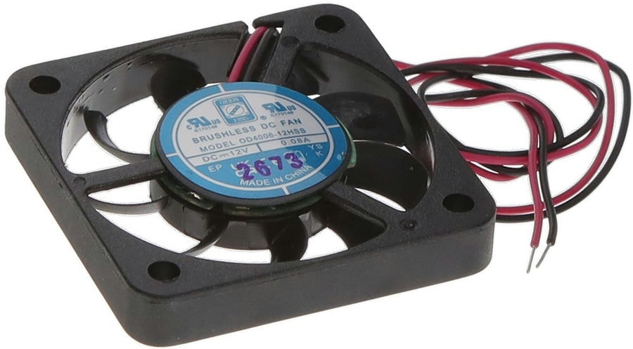 doc050058538 8006466323 OD4006-12HSS, DC Fans DC Fan, 40x40x6mm, 12VDC, 6CFM, 0.06A, 30dBA, 6600RPM, Sealed Sleeve, Lead Wires Hirschmann — изображение 1