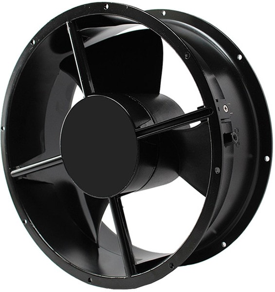 doc050059527 8033843450 OA254EC-22-1TBXC, Fan Tubeaxial 230VAC Round - 254mm Dia Ball 830.0 CFM (23.24m³/min) 2 Terminals Hirschmann — изображение 1